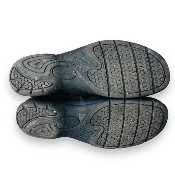 Clarks Collection Dual Zipper Bootie Black Suede 26104882 Women's 8.5M - Picture 8 of 11